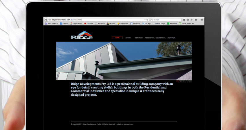 Ridge Developments Website